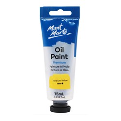 MONT MARTE PREMIUM OIL PAINT 75 ml - Medium Yellow